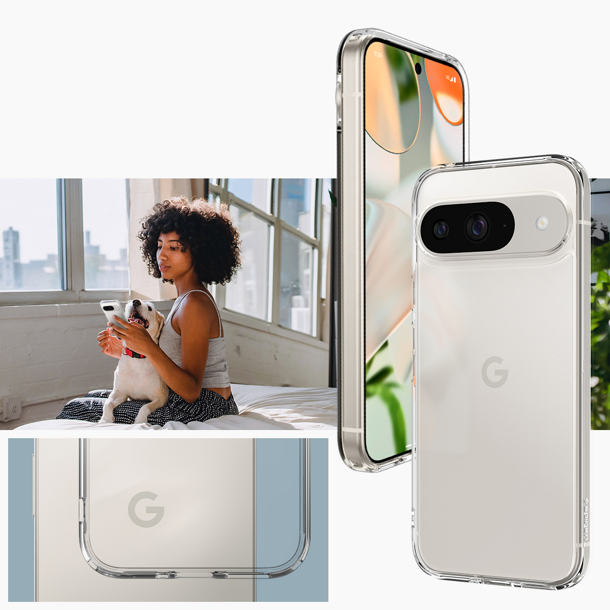 Etui Spigen Ultra Hybrid do Google Pixel 9 / 9 Pro, przezroczyste